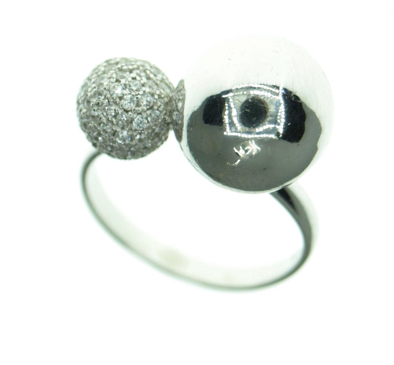 Кольцо из серебра с фианитами (20010739)