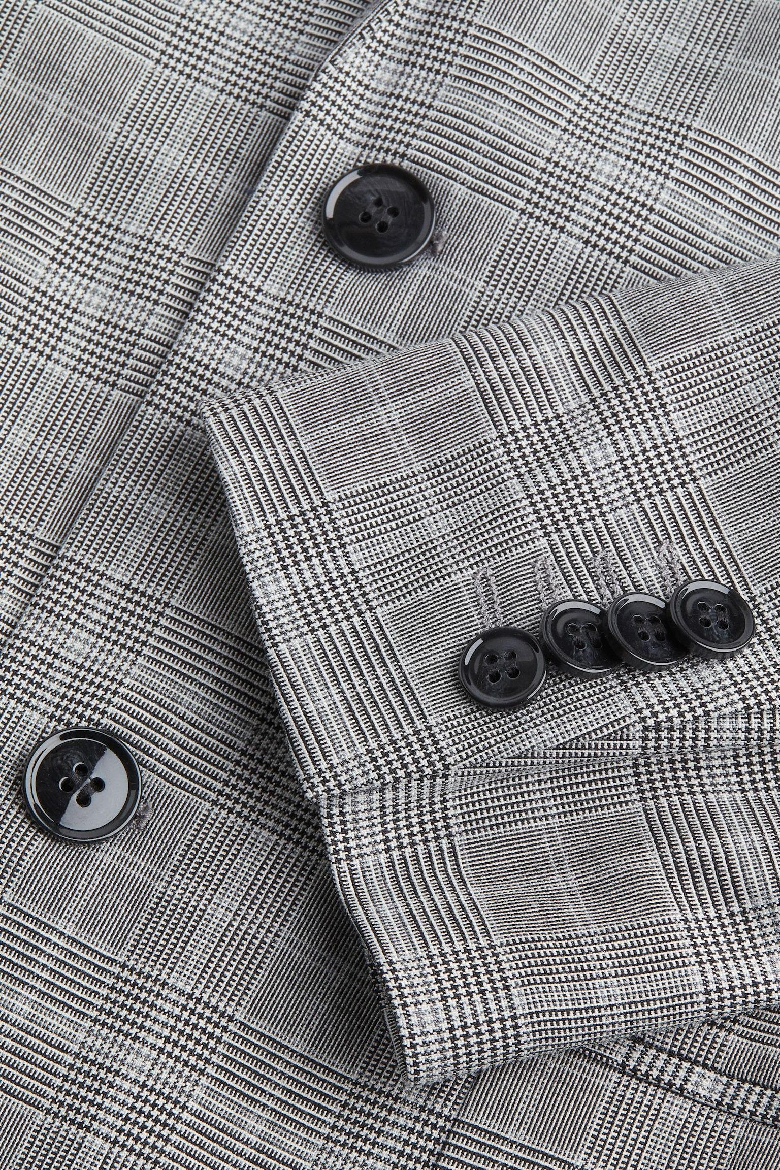 Піджак H&M Клітинка р. 46 Світло-сірий (E2107713995) - фото 2 Піджак H&M Клітинка р. 46 Світло-сірий (E2107713995) - фото 2