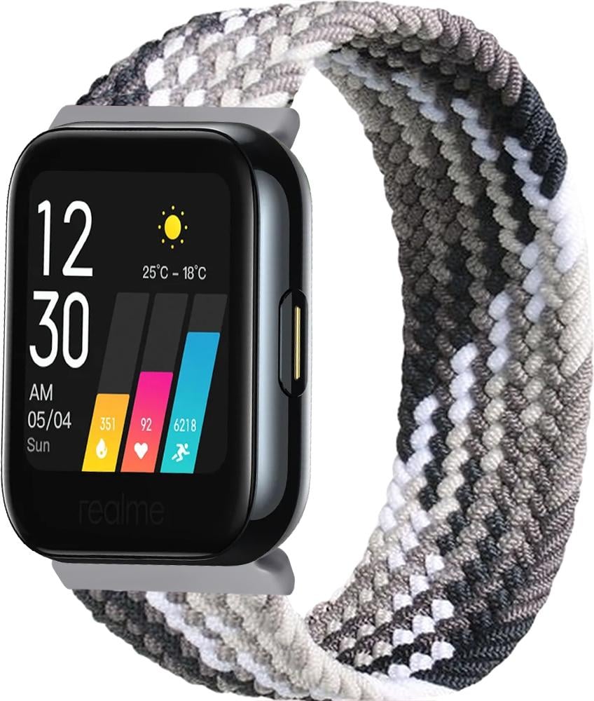 Ремешок Solo Loop Multi для Realme Watch (145 мм) Black Silver (26276-03)