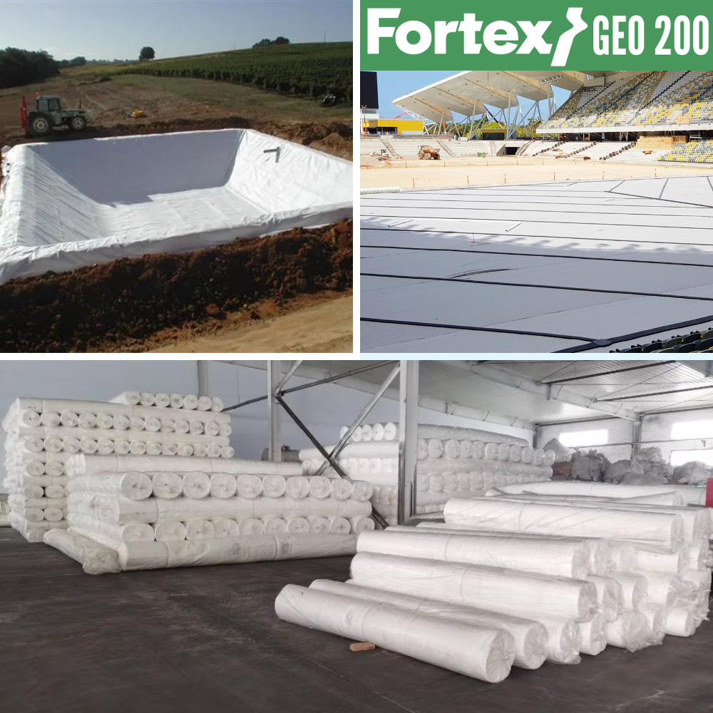 Геотекстиль нетканый Fortex Geo PP 200 г/м2 S18NW 6х100 м 600 м2 (391080) - фото 11