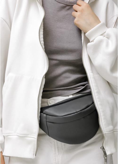 Поясная женская сумка Sambag экокожа/водостойкая Графитовый (2618897947) - фото 7 Поясная женская сумка Sambag экокожа/водостойкая Графитовый (2618897947) - фото 7