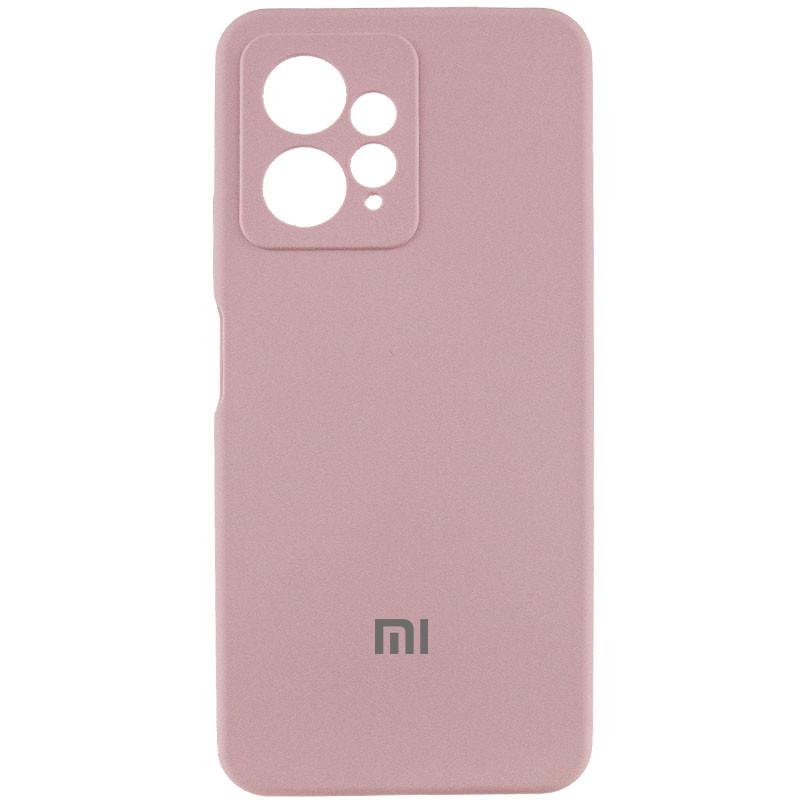Противоударный чехол Silicone Cover Lakshmi Full Camera (AAA) with Logo для Xiaomi Redmi Note 12 4G Розовый / Pink Sand
