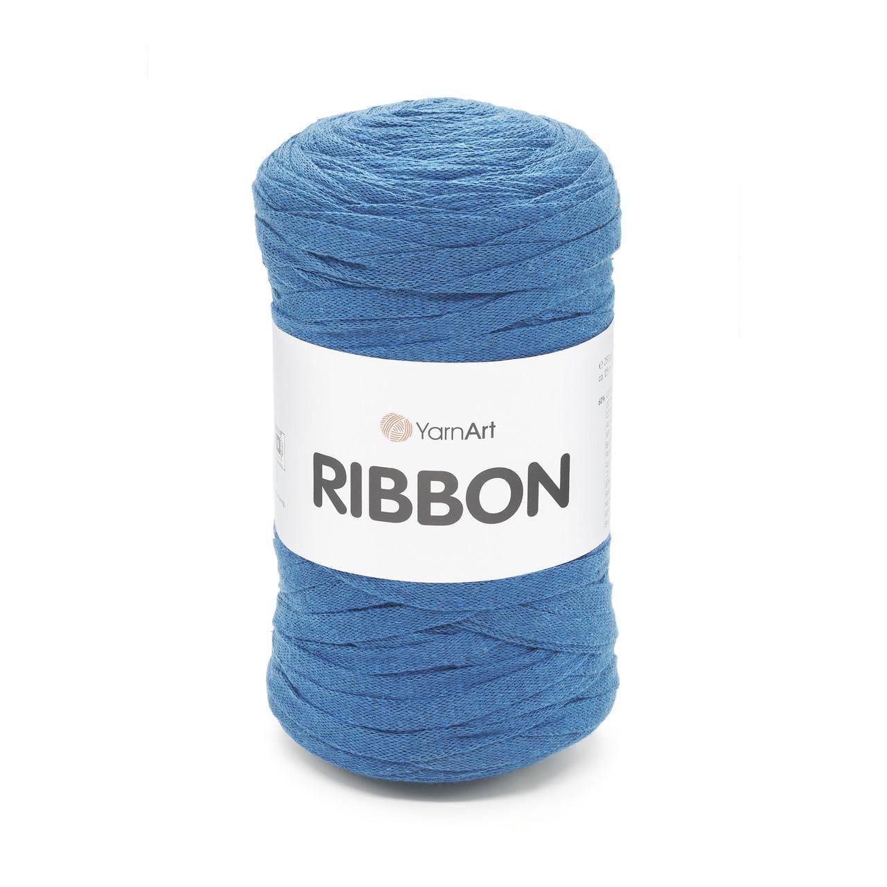 Пряжа стрічкова для макраме YarnArt Ribbon 250 г Водна синь №789 (2747878762)