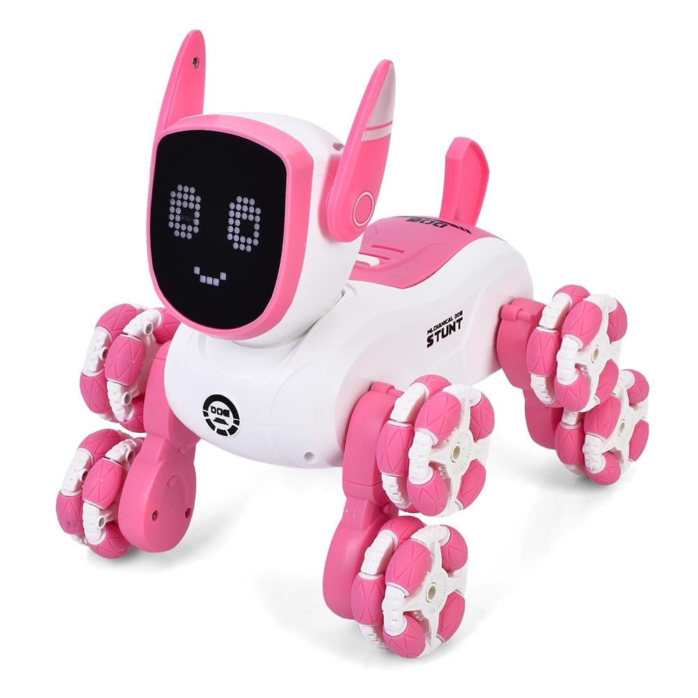 Собачка-робот на роликах MD572A-P танцует/поет/светится с пультом 24 см Розовый (26529839)
