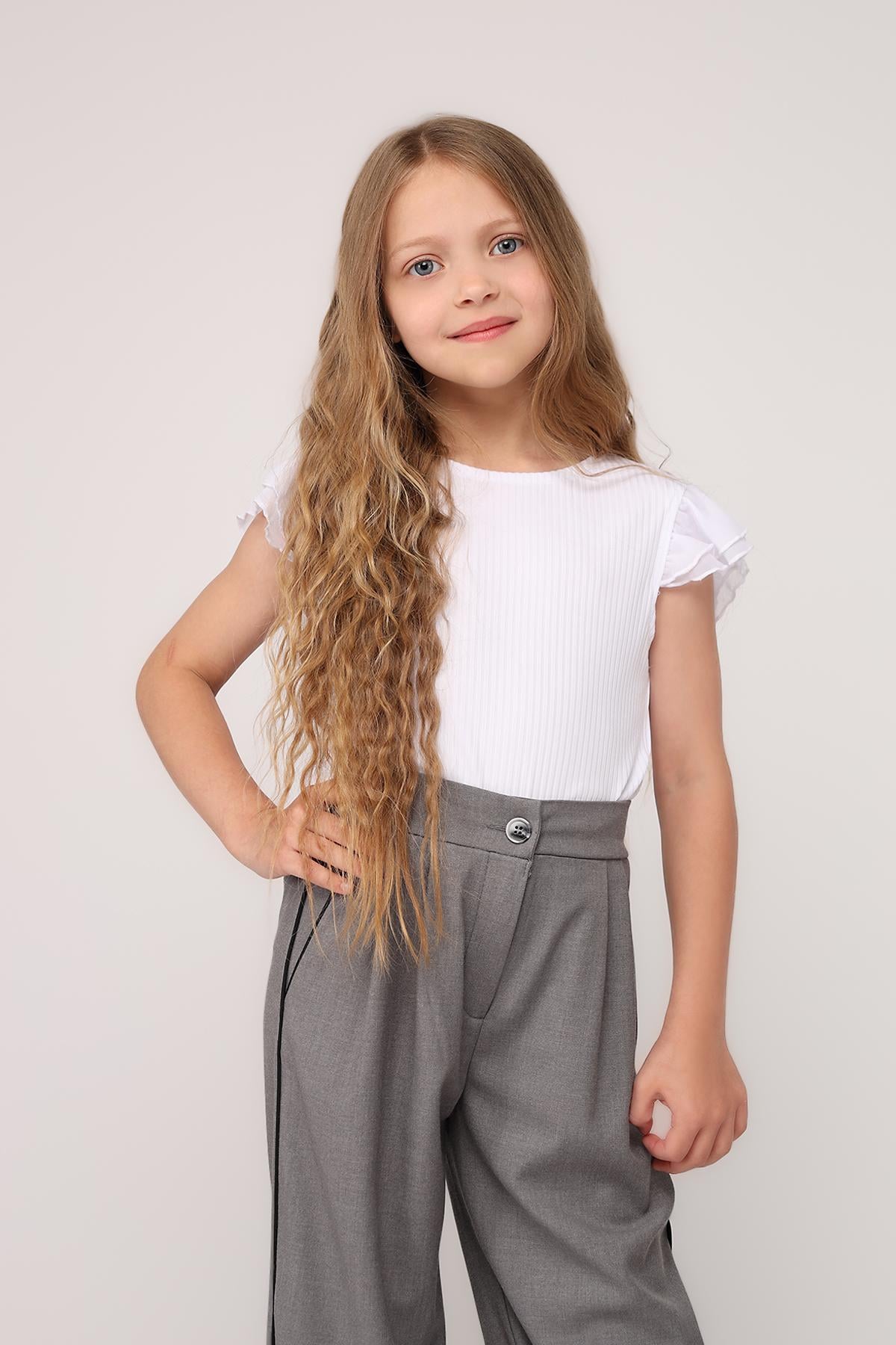 Блуза с коротким рукавом для девочки Yuki ЦБ-00275698 128 см Молочный (35955841) Блуза с коротким рукавом для девочки Yuki ЦБ-00275698 128 см Молочный (35955841)