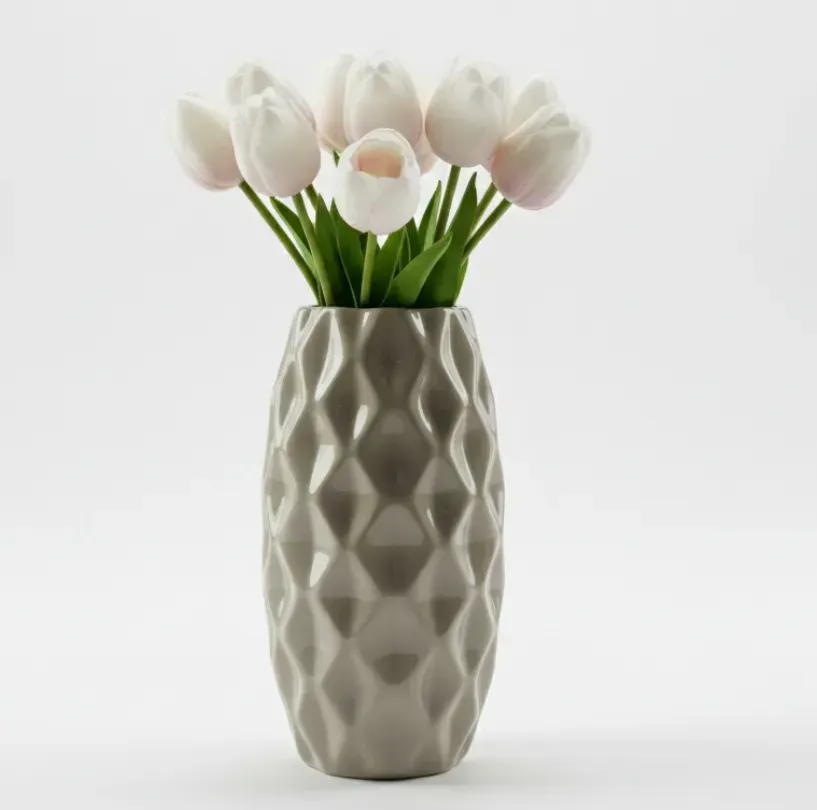 Ваза Nana ceramics Ананас глянець 290 мм Сіро-коричневий (9001)