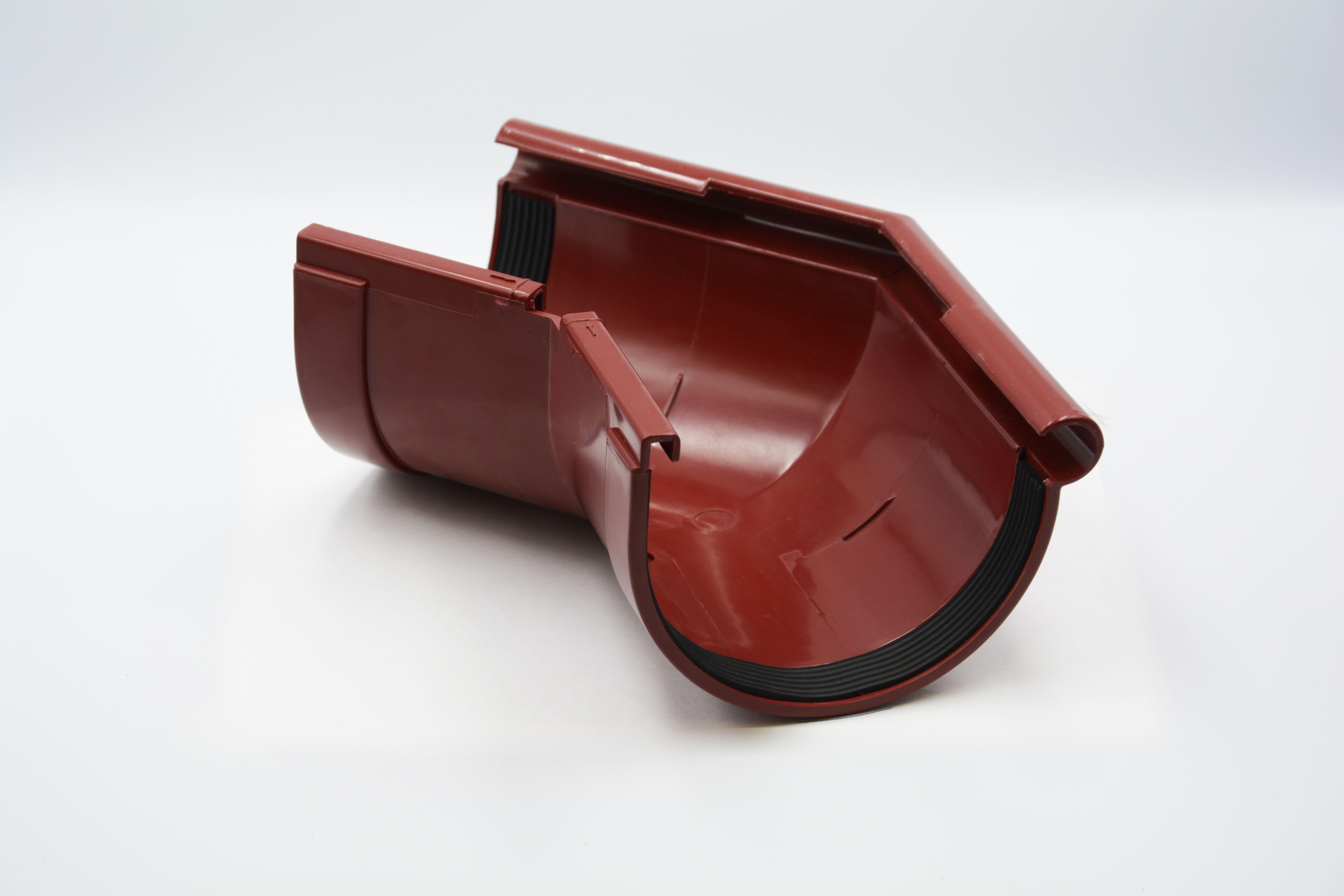 Угол желоба наружный RAINWAY 135° D 90 мм RAL 3004 Красный (10.090.11.004.RW)