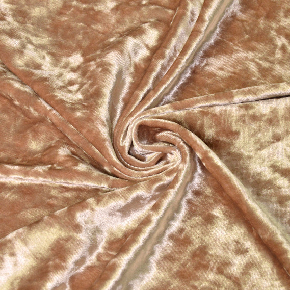 Ткань бархат IDEIA LI 1,45 м Капучиновый (2200004181837)