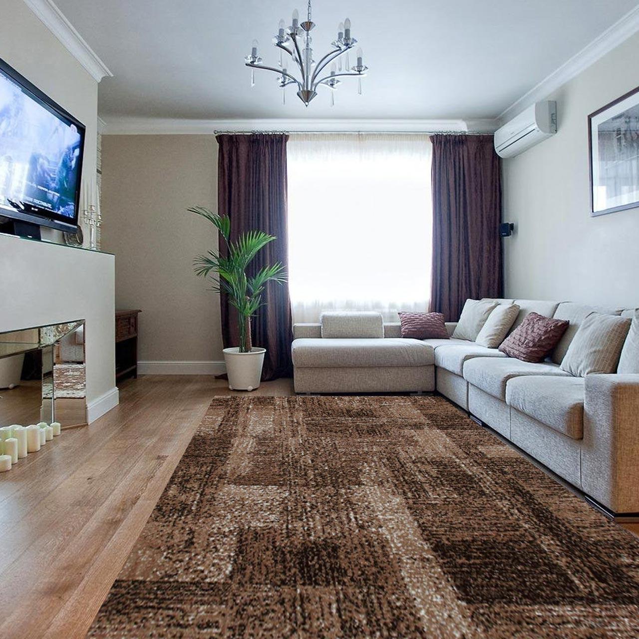 Ковер с низким ворсом DAKARIA Karat Mira Run 24007/120 2x2 м Коричневый (00-00016479) - фото 5 Ковер с низким ворсом DAKARIA Karat Mira Run 24007/120 2x2 м Коричневый (00-00016479) - фото 5