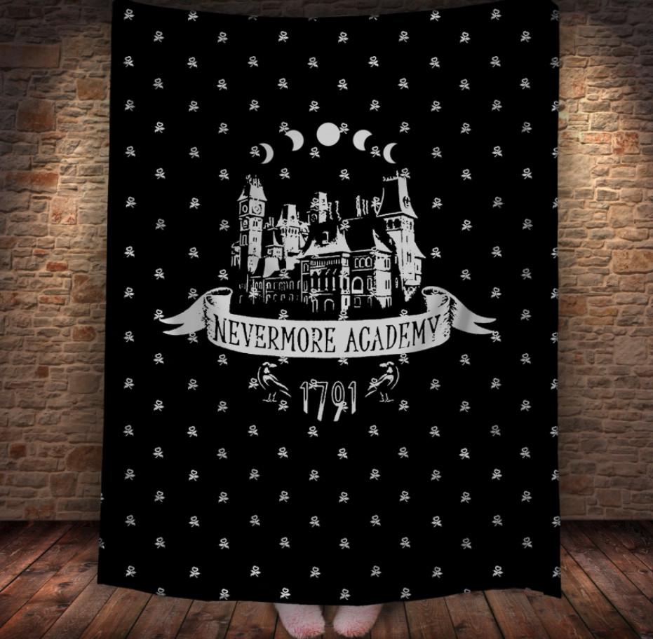 Плед із 3D принтом Академія Неверморт Уенздей Аддамс 150х200 см (epi_1924) Плед із 3D принтом Академія Неверморт Уенздей Аддамс 150х200 см (epi_1924)