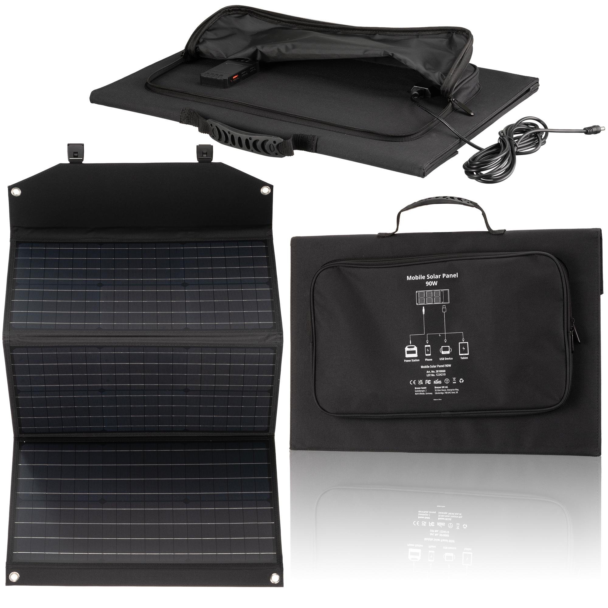 Портативное зарядное устройство Bresser Mobile Solar Charger 90 Watt USB DC (3810060) - фото 2