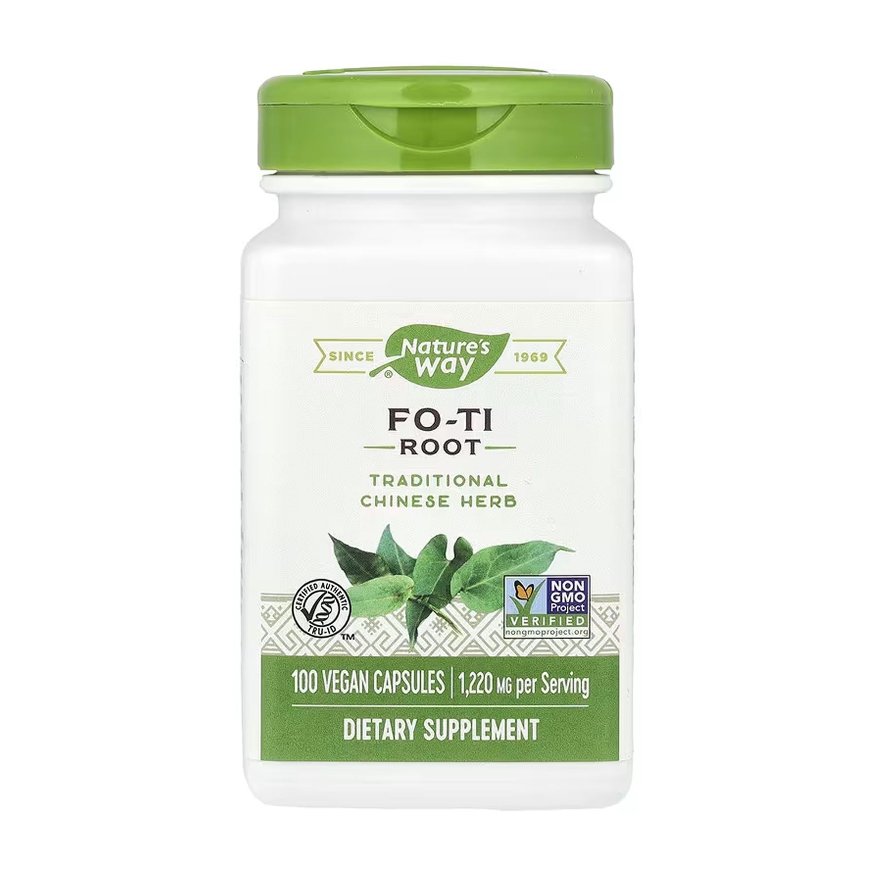 Рослинна добавка Nature's Way Fo-Ti Root - 100 vcaps
