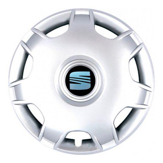 Автомобильные колпаки SKS 205 R14 с логотипом Seat 4 шт. Серебристый
