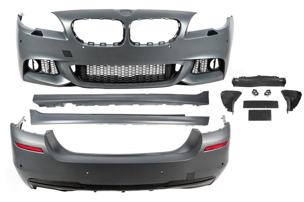 Комплект обвесов под одинарную выхлопную систему для GBT BMW 5 серия F-10/11/07 2010-2016 гг. алюминий/пластик (151969)