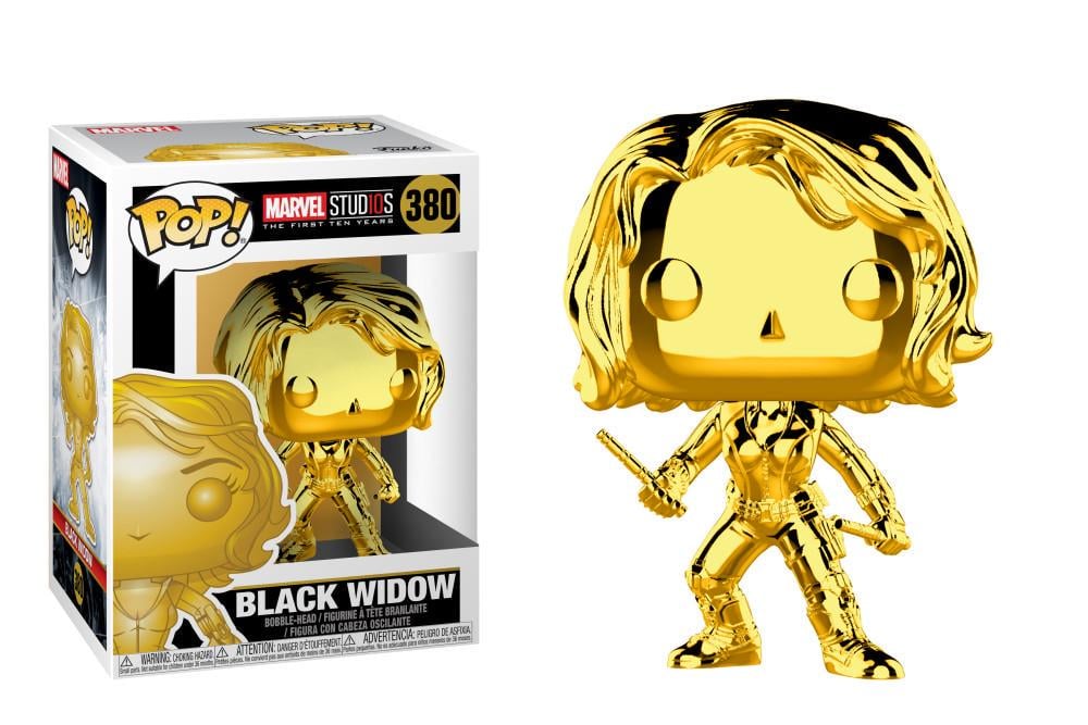 Фігурка Funko Pop  Marvel Black Widow Chrome 10 см (BW 380)