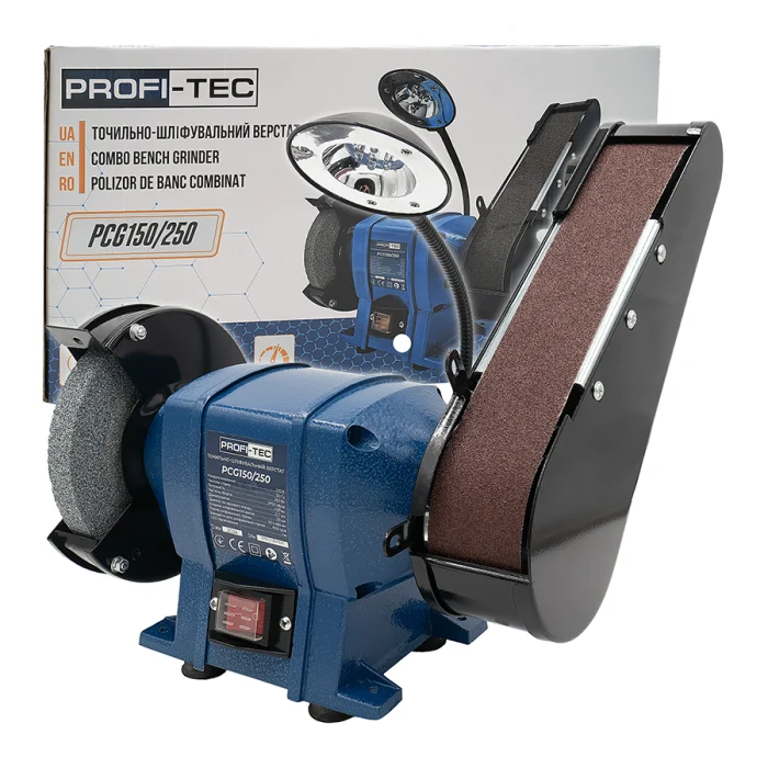 Точильно-шліфувальний верстат PROFI-TEC PCG150/250 (006972)