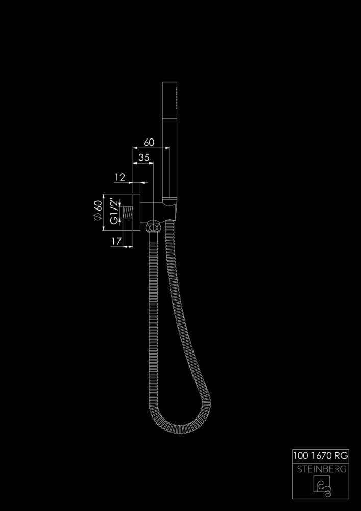Душевой набор Steinberg Serie 100 1670 RG Розовое золото (1666999542) - фото 7 Душевой набор Steinberg Serie 100 1670 RG Розовое золото (1666999542) - фото 7