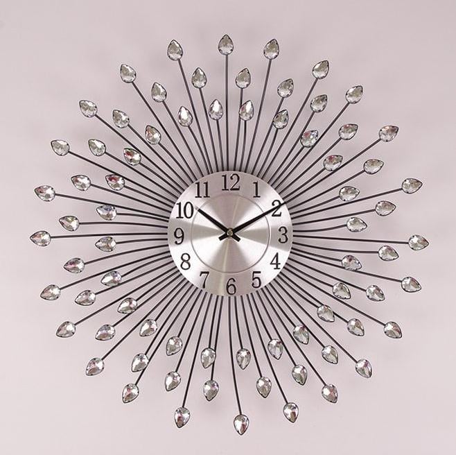 Часы металлические с стразами Flora D-50 см (38206)