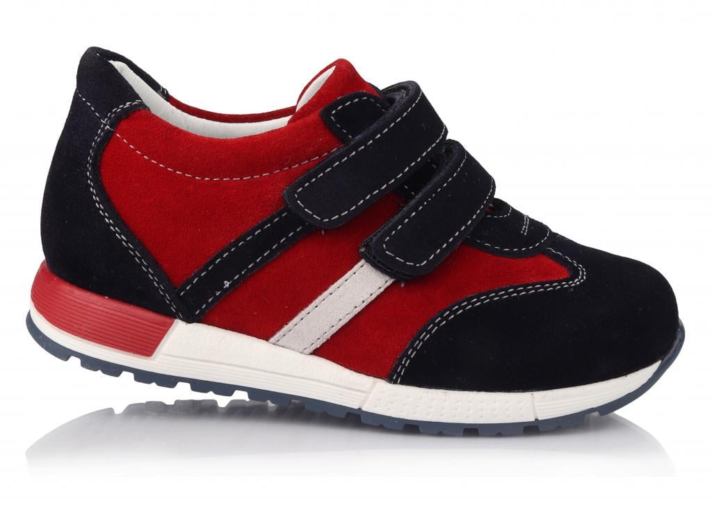 Кроссовки для мальчиков 800-1 замша р. 30 Сине-красный