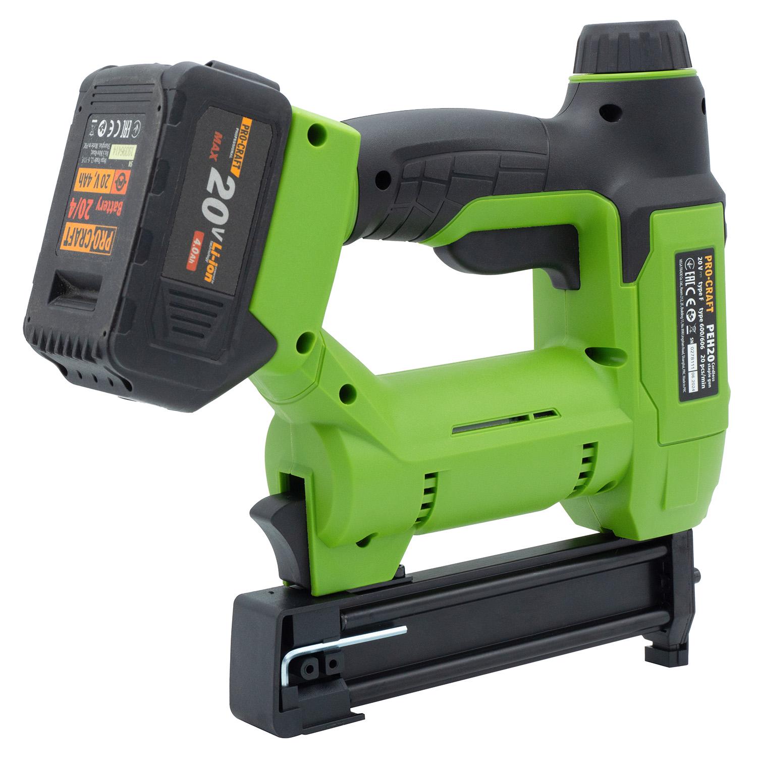 Степлер аккумуляторный Procraft PEH20 Без АКБ и ЗУ (030235) - фото 7 Степлер аккумуляторный Procraft PEH20 Без АКБ и ЗУ (030235) - фото 7