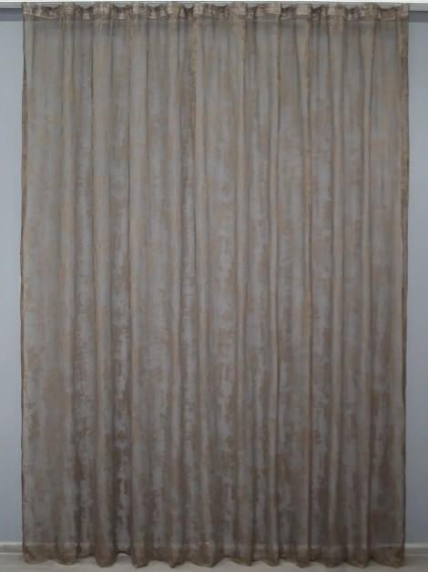 Тюль жаккард Мрамор Коричневый (1403т)