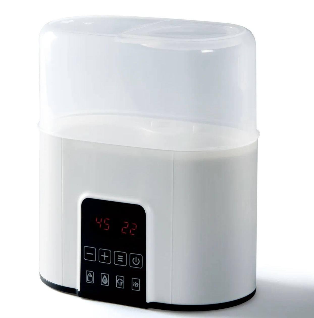 Стерилізатор для пляшечок 4в1 паровий сенсорний на 2 пляшечки Білий (25988234)