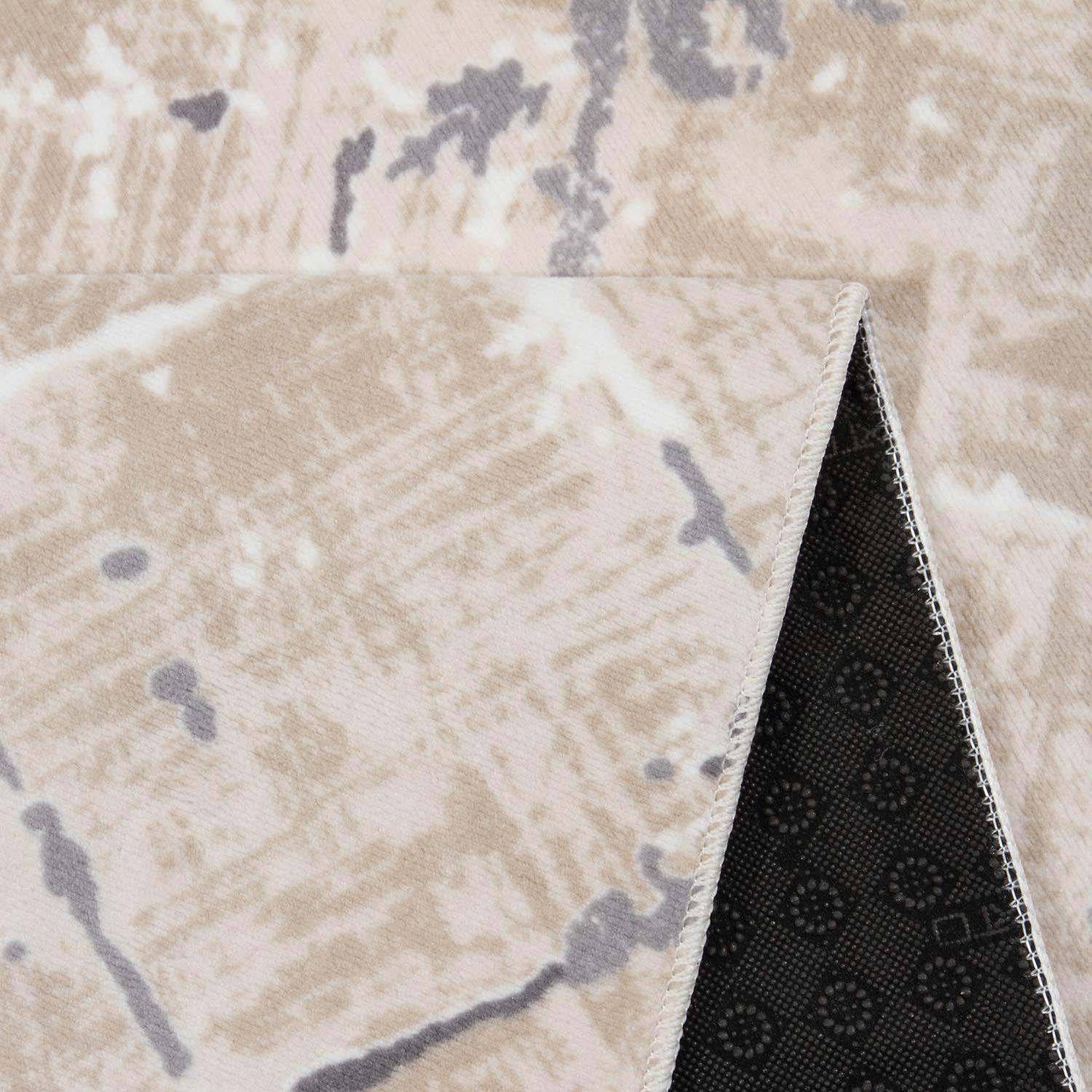 Ковер на силиконовой основе противоскользящий DAKARIA Soft Run 4003M 2x2 м Бежевый (00-00019891) - фото 8 Ковер на силиконовой основе противоскользящий DAKARIA Soft Run 4003M 2x2 м Бежевый (00-00019891) - фото 8