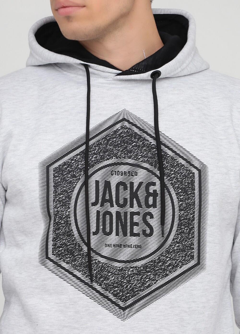 Реглан Jack & Jones 12171071x62 мужской XL Светло-серый (185 035) - фото 4