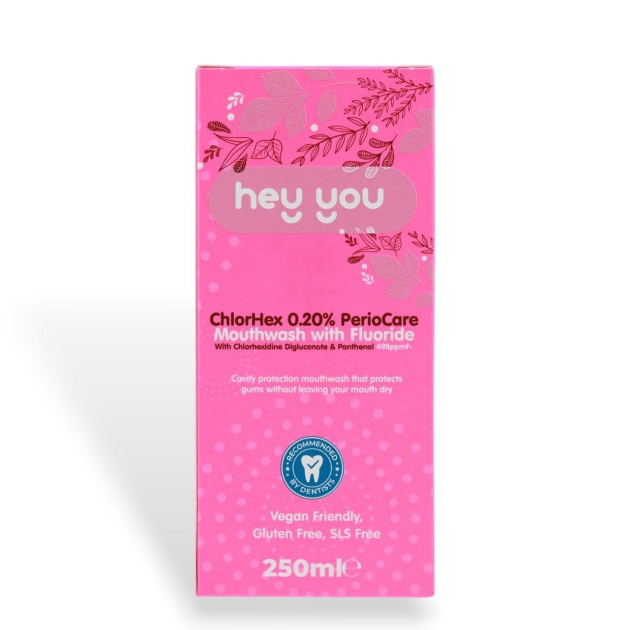 Ополаскиватель для полости рта Hey You ChlorHex PerioCare с хлоргексидином 0,20% 250 мл (4820283860261)