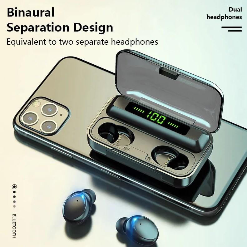 ᐉ Наушники беспроводные сенсорные TWS F9-5 с встроенным Power Bank ...