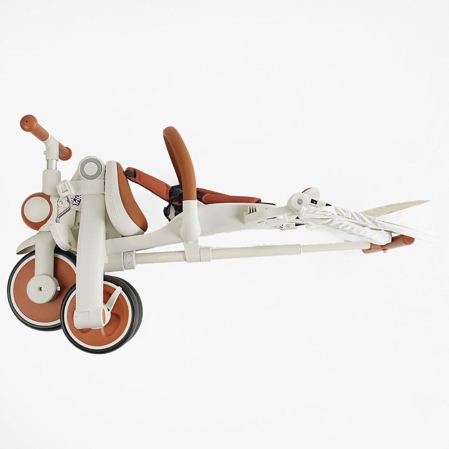 Велосипед-трансформер дитячий триколісний Best Trike BS-12 EVA складаний Коричневий (BS-12-707) - фото 4 Велосипед-трансформер дитячий триколісний Best Trike BS-12 EVA складаний Коричневий (BS-12-707) - фото 4