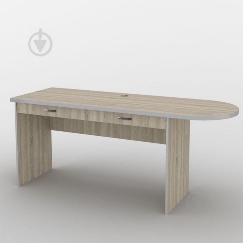 Письменный стол Тиса Мебель СМ-18/2 Ш.-1800мм Г.-600мм Дуб сонома Письменный стол Тиса Мебель СМ-18/2 Ш.-1800мм Г.-600мм Дуб сонома