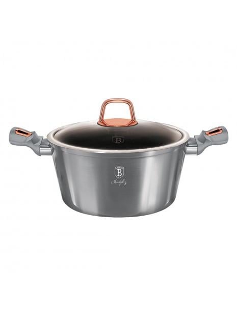 Каструля з кришкою Berlinger Haus Moonlight Edition антипригарне покриття 20 см 2,2 л (28398820)