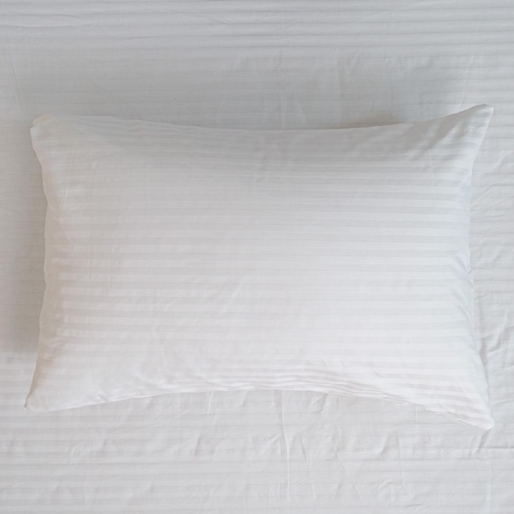 Наволочка на подушку YouStar страйп сатин 125 г/м2 70х70 см 1 шт. Білий (nav-sst-70x70-white) - фото 3
