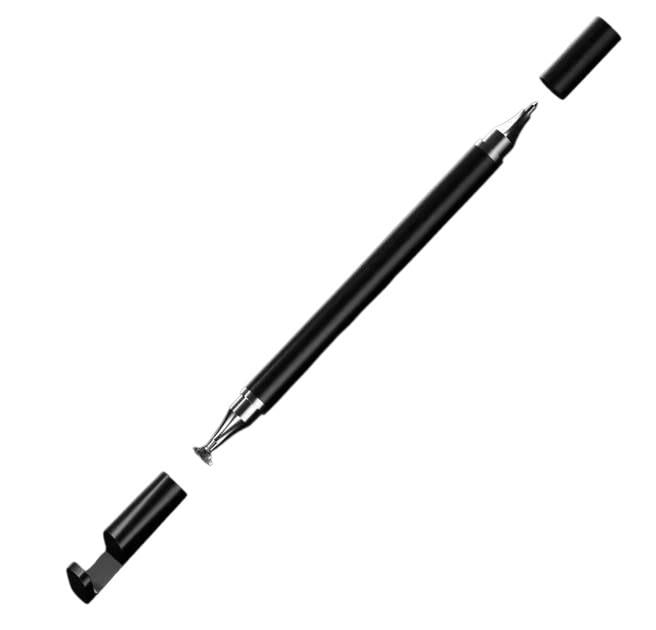 Стилус двухсторонний для рисования 2в1 Черный