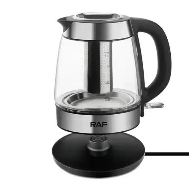 Електрочайник скляний RAF R.7922 на 2 л з металевим фільтром (29436088) - фото 3 Електрочайник скляний RAF R.7922 на 2 л з металевим фільтром (29436088) - фото 3