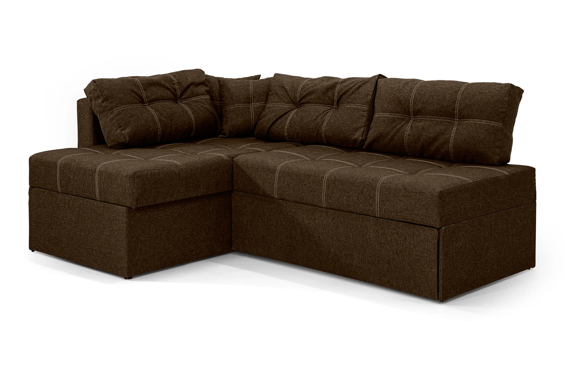 Диван угловой Франклин 225х165 см Коричневый (28118879) - фото 1