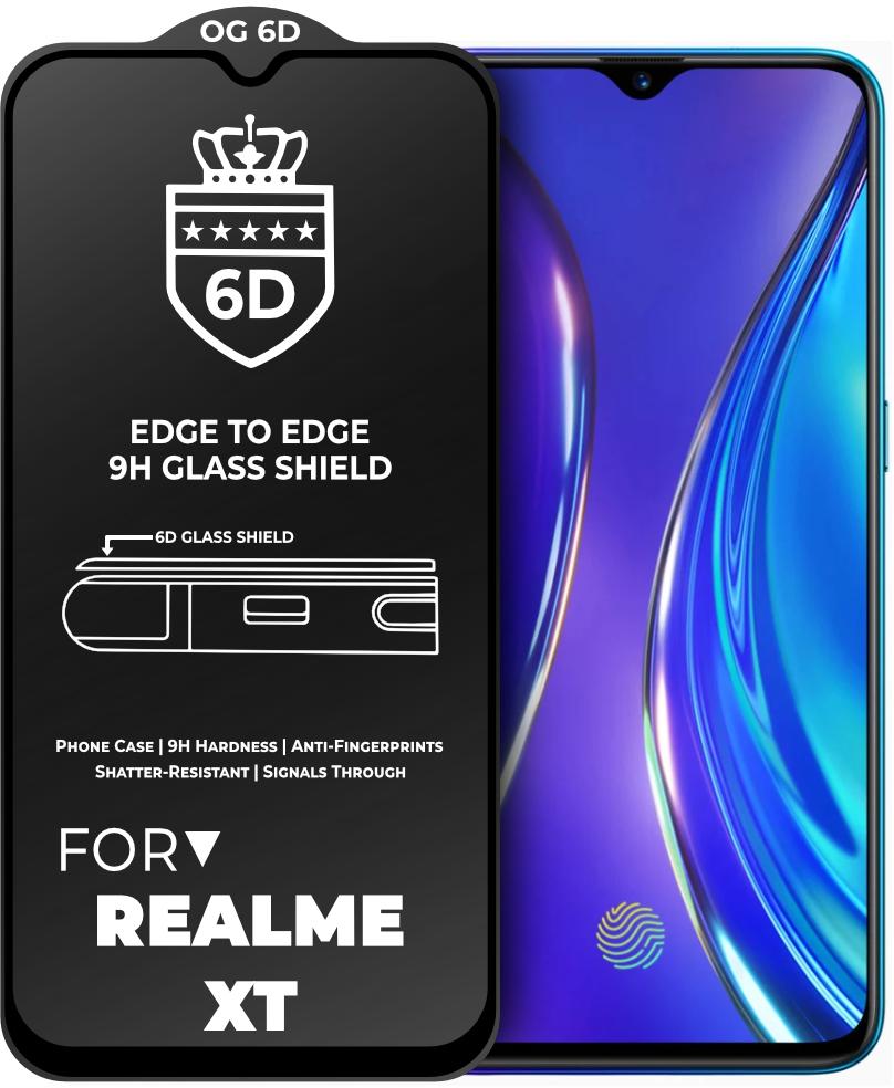 Защитное стекло 6D OG Crown Realme XT Black (19028) Защитное стекло 6D OG Crown Realme XT Black (19028)