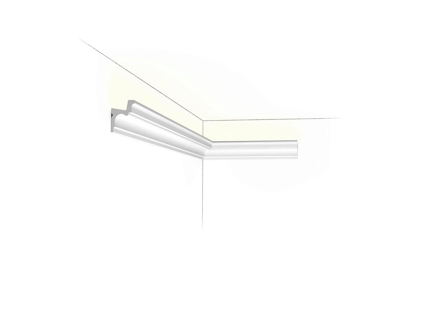Карниз полиуретановый Orac Decor C323 жесткий/гибкий 55x42x2000 мм (28922284)