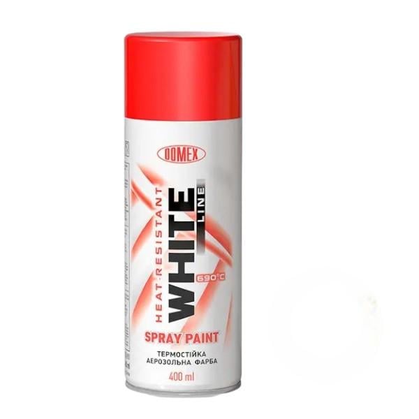 Аэрозольная краска Domex WHITE LINE высокотемпературная 400 мл 124 Красный (2605609967) - фото 1 Аэрозольная краска Domex WHITE LINE высокотемпературная 400 мл 124 Красный (2605609967) - фото 1