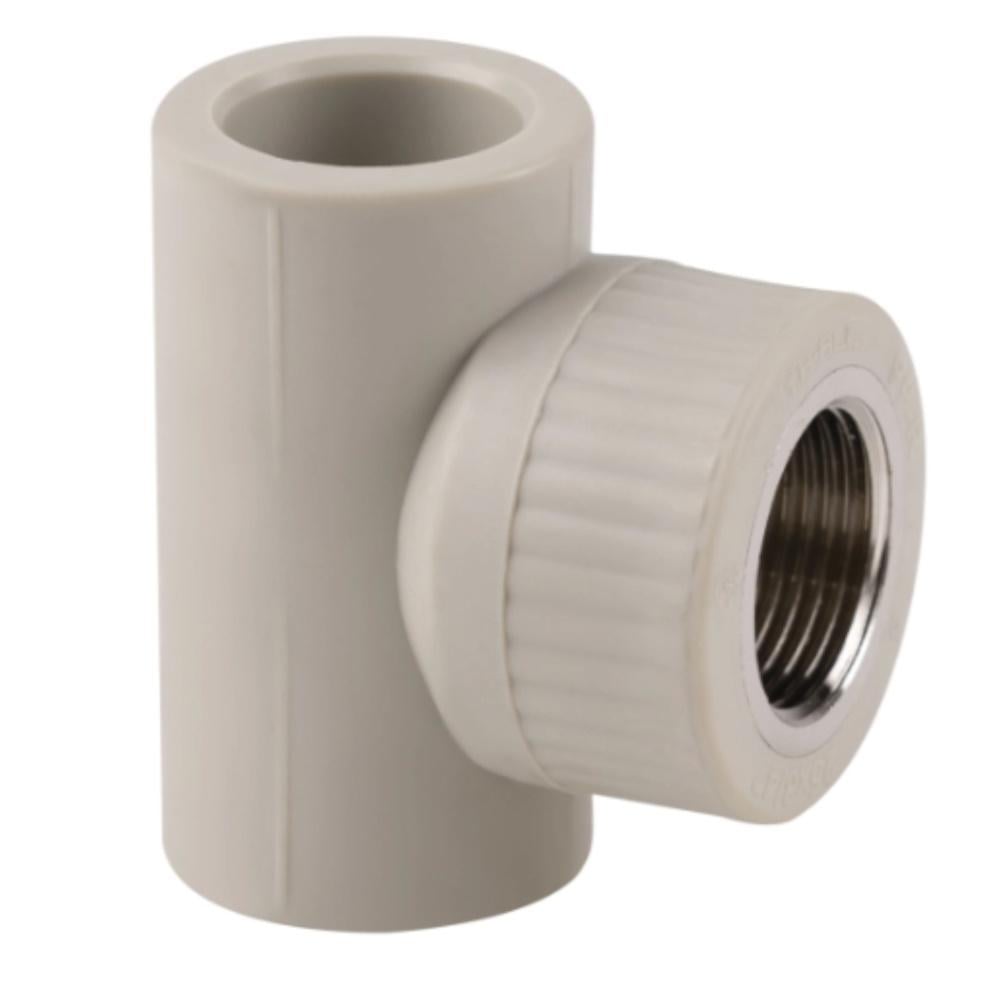 Тройник PPR Thermo Alliance 25х3/4" в х25 для труб из полипропилена.