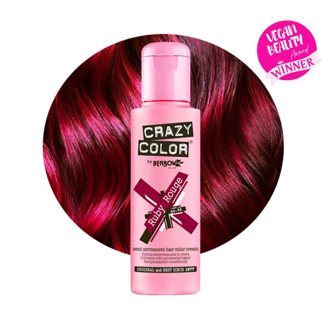Тинт-краска для волос CRAZY COLOR 66 Ruby Rouge 100 мл - фото 2