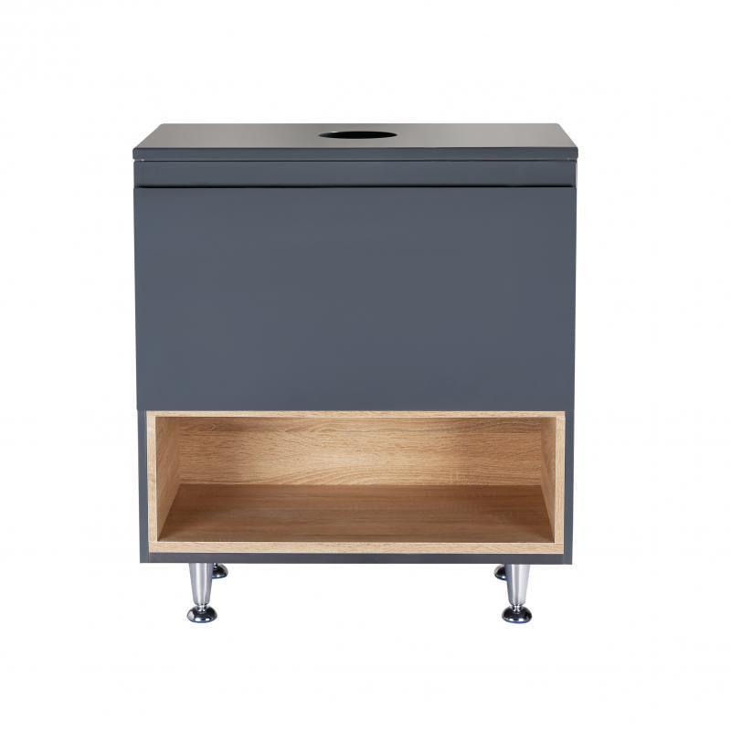 Тумба напольная Q-tap Robin 600х616х437 Graphite/Whitish oak со столешницей QT1380TNН6002GWO (13780) Тумба напольная Q-tap Robin 600х616х437 Graphite/Whitish oak со столешницей QT1380TNН6002GWO (13780)