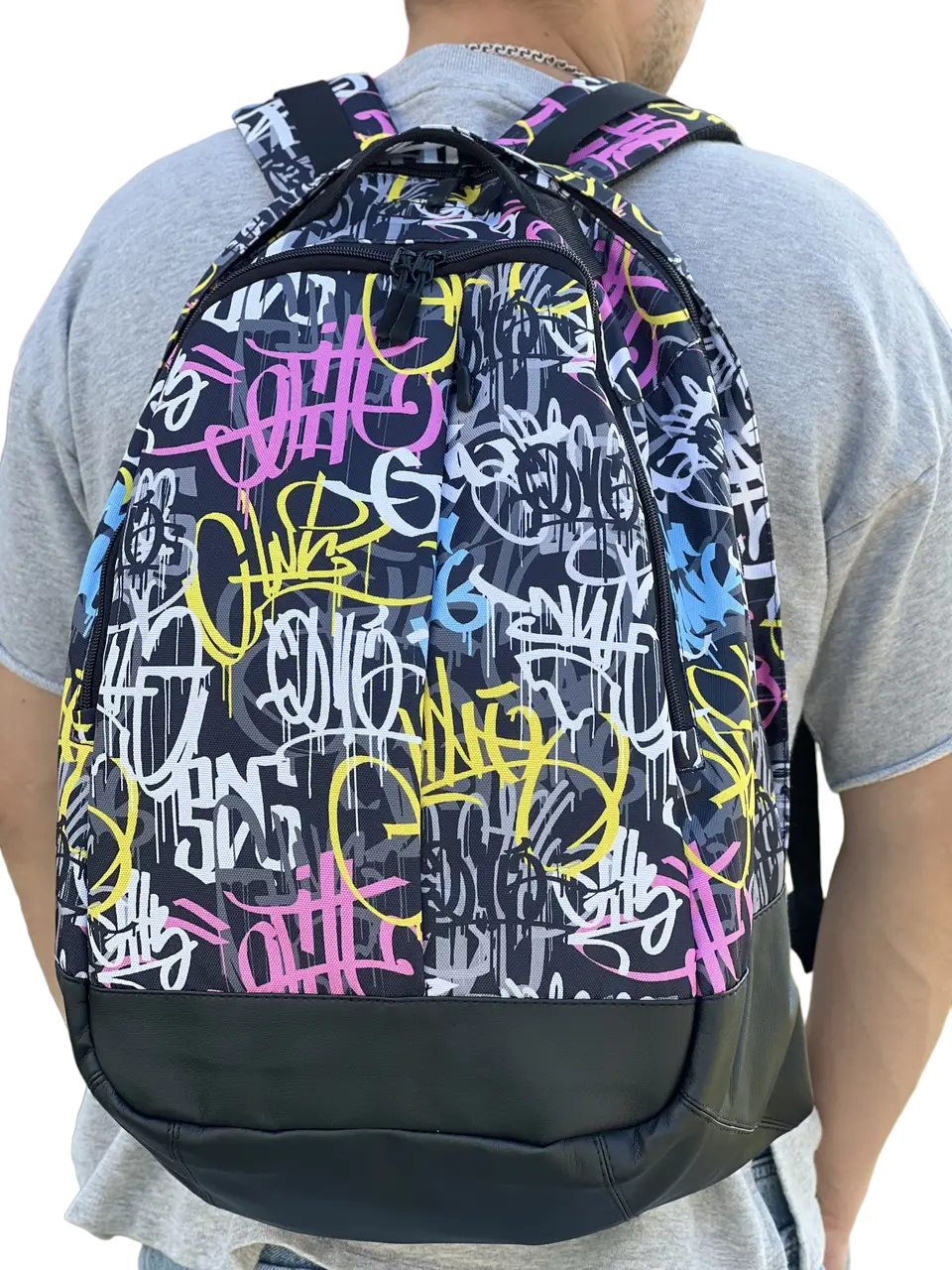 Городской рюкзак Tobeyou School с цветными надписями классической формы 30 л (398470884)