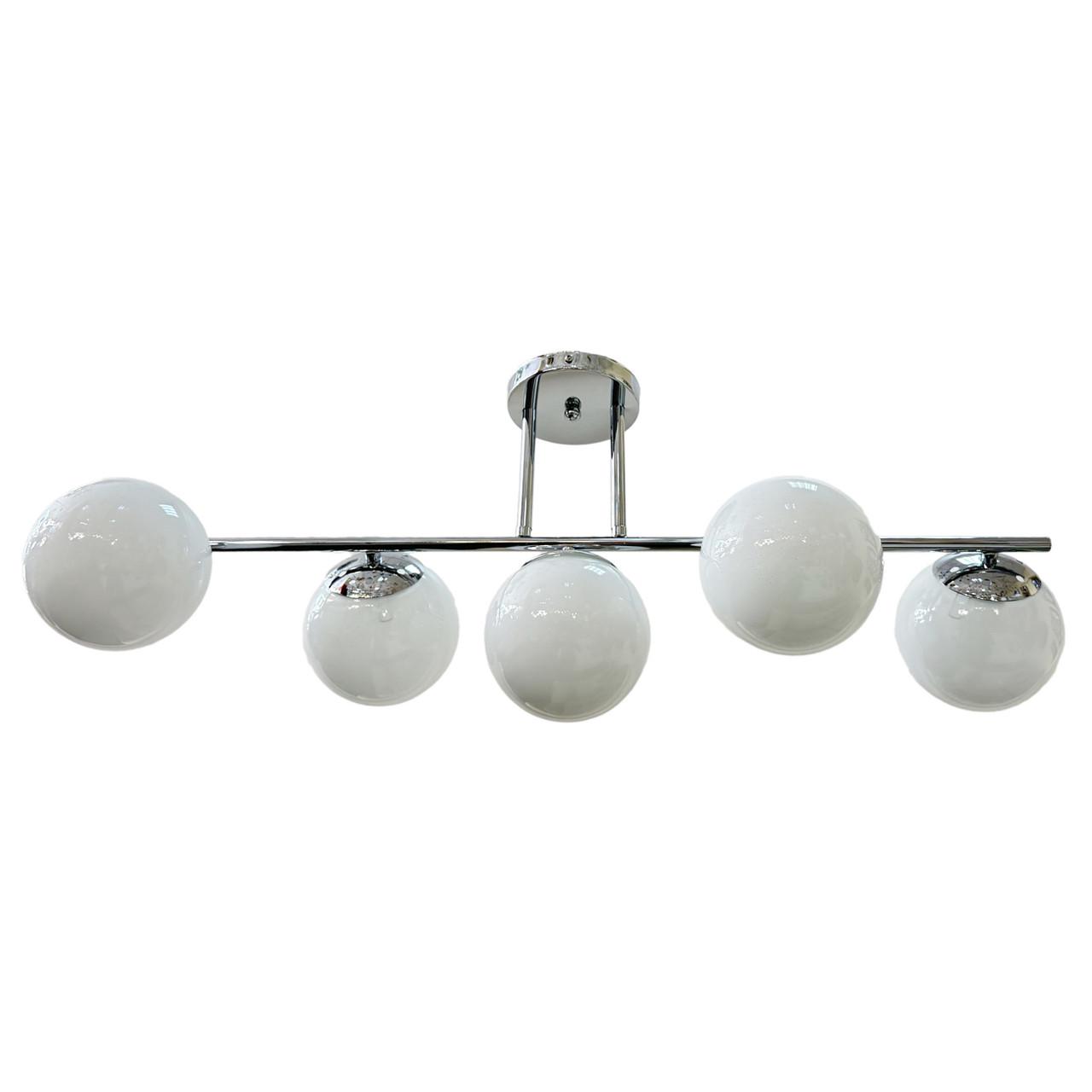 Люстра стельова Numina 5-52047/5 Молекула Срібний (2478545926)