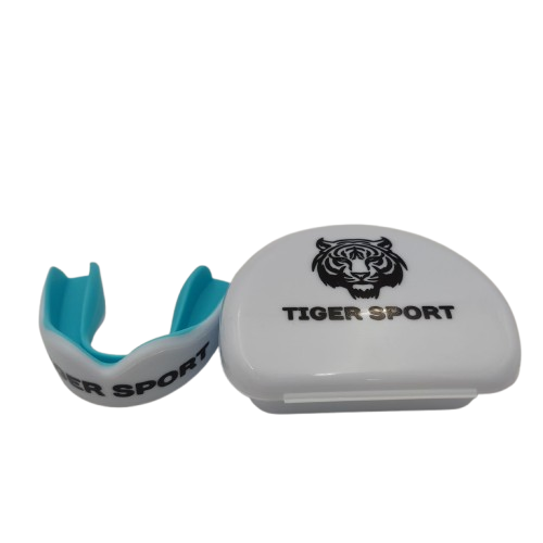 Капа боксерская одинарная подростковая Tiger Sport МG-19L Голубой