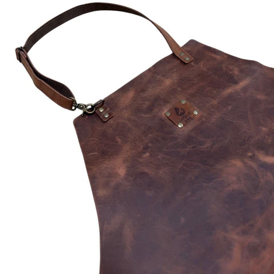 Фартук кожаный Gorillas BBQ Crazy Horse 2 кармана кожа - фото 3 Фартук кожаный Gorillas BBQ Crazy Horse 2 кармана кожа - фото 3