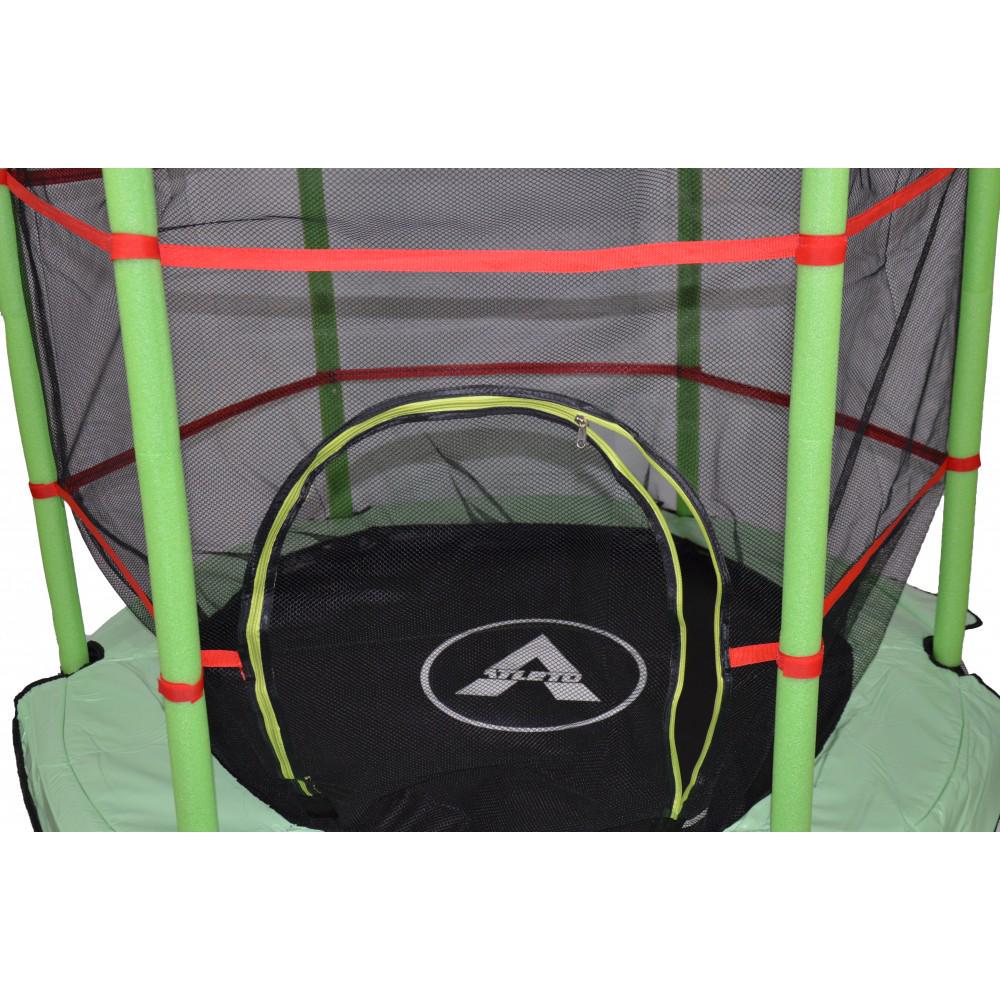 Батут детский Atleto с сеткой 140 см Зеленый (14-76-21000405) - фото 2 Батут детский Atleto с сеткой 140 см Зеленый (14-76-21000405) - фото 2
