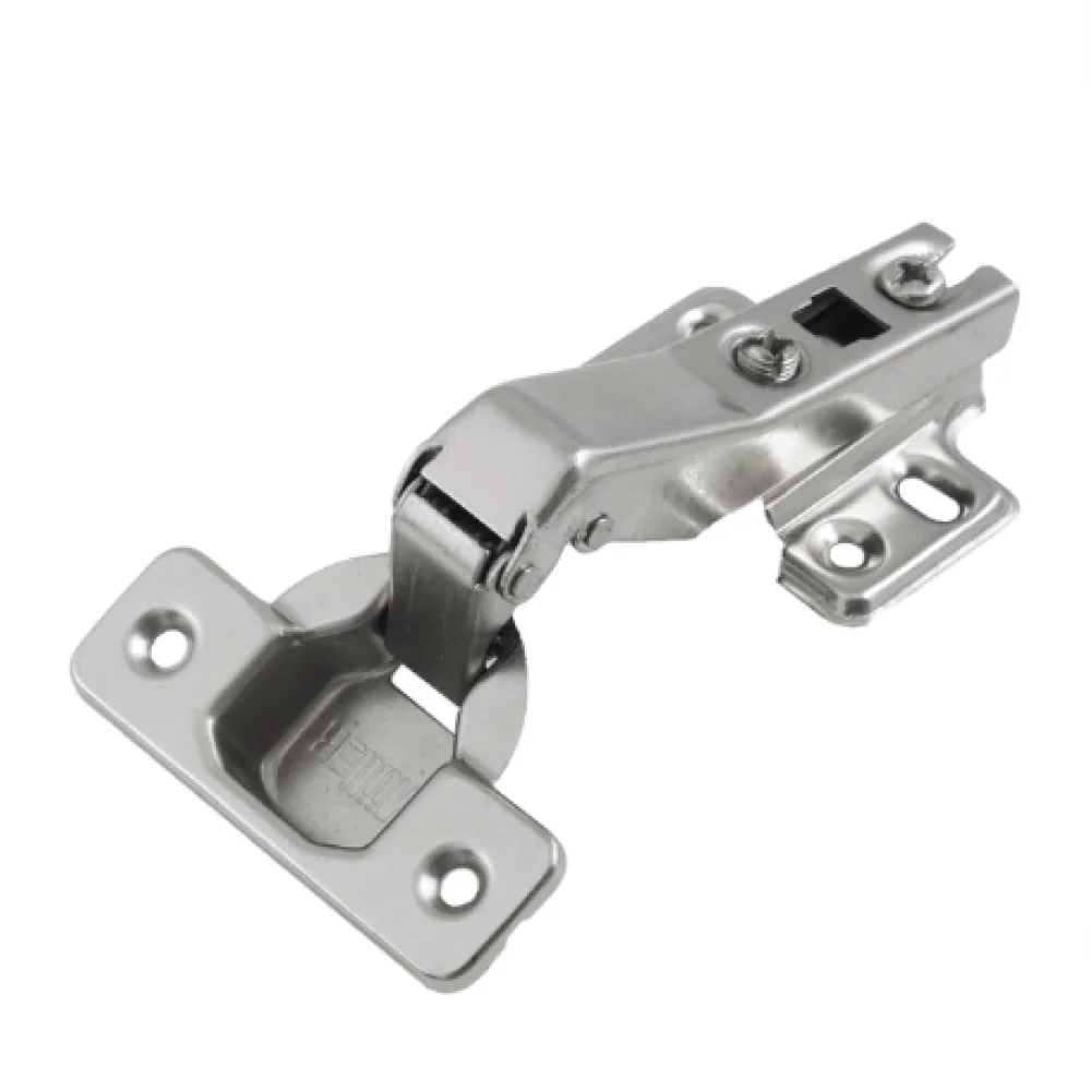 Петля меблева Muller кутова з пружиною 45° Slide-on D 35 мм без доводчика Нікель (MP0047)