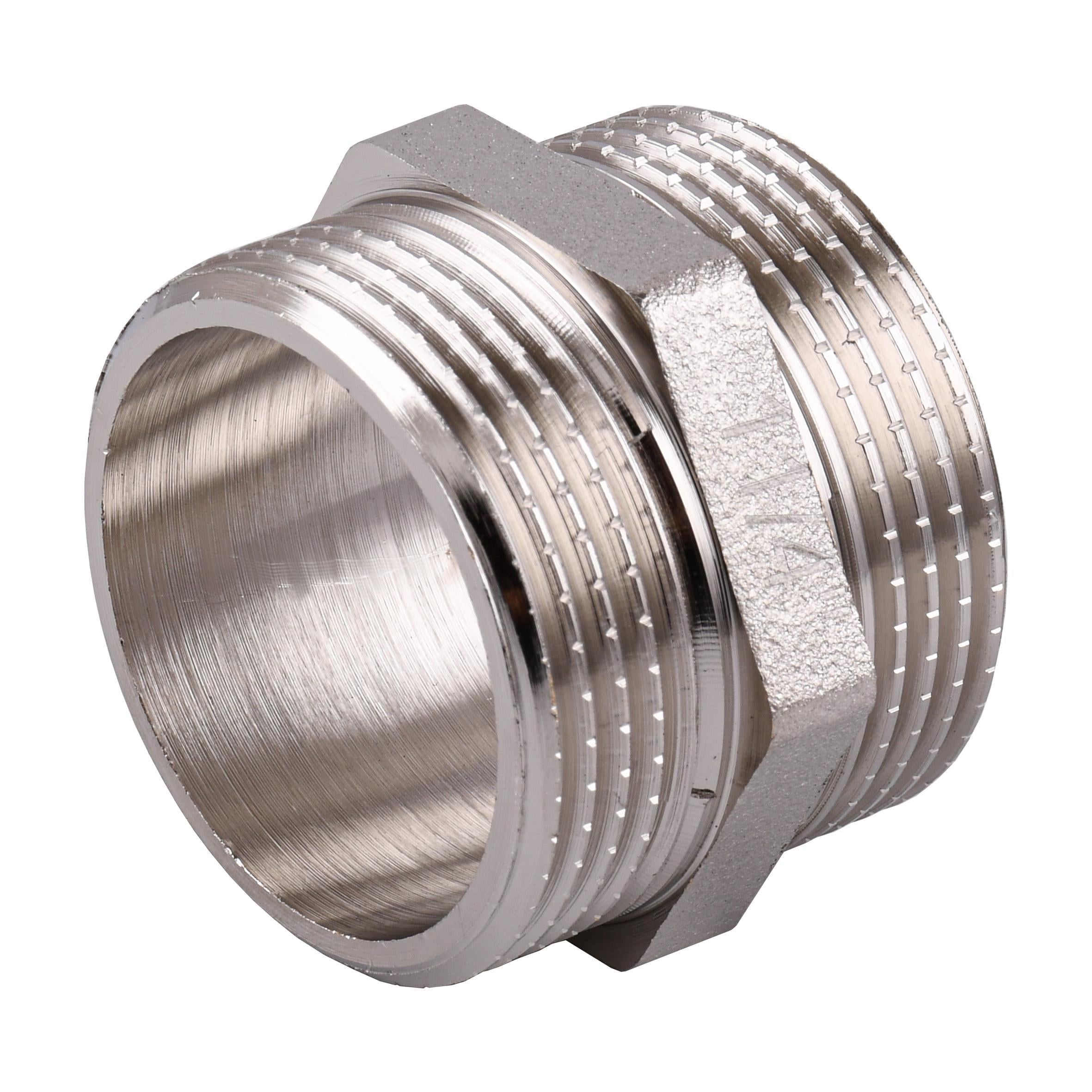 Ниппель Optimum NN662S 1 1/4"ЗЗ никелированный (000030787)